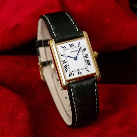 cartier tank louis cartier vintage|vintage cartier tank watch women's.